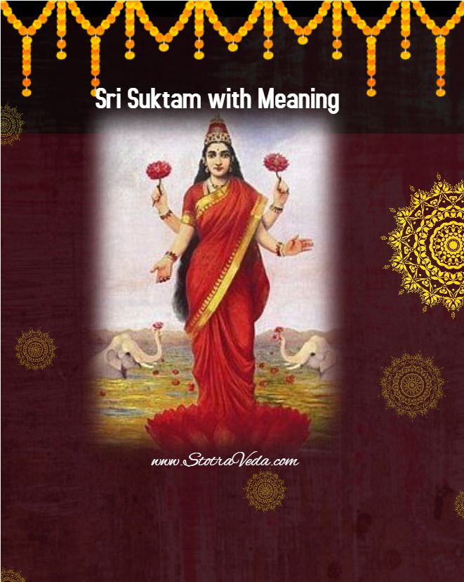 Sri Suktam With Meaning - StotraVeda.com